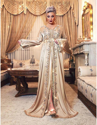 Caftan Marocain Champagne